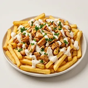 Loaded shawarma fries